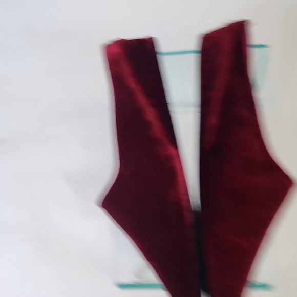 Donna Karan 9 90s Rich Burgundy Velvet Mules Slippers M New Vintage - Picture 5 of 8